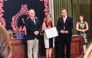Professora Gina Botas recebeu o "Prémio Padre Nuno Burguete" da Associação de Estabelecimentos de Ensino Particular e Cooperativo, no dia 26/9/2018